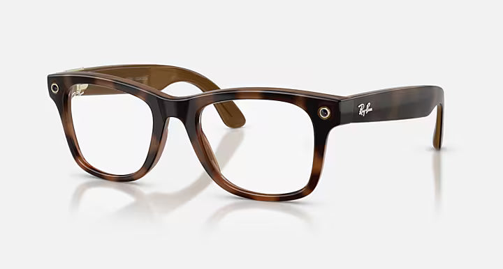 Ray-Ban Meta (Gen 3) Wayfarer Optics Polished Havana Demo Lens Large