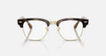 Ray-Ban Meta Audio Clubmaster  Shiny Havana Clear Blue-Violet Light Filter