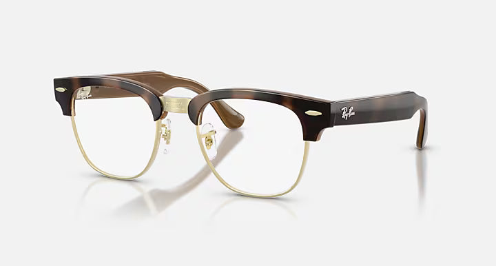 Ray-Ban Meta Audio Clubmaster  Shiny Havana Clear Blue-Violet Light Filter