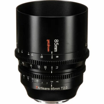 7artisans Photoelectric 85mm T2.0 Spectrum Prime Cine Lens (E Mount), C601B