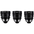 Laowa Nanomorph S35 Prime 3-Lens Bundle (27mm, 35mm, 50mm) (Silver)