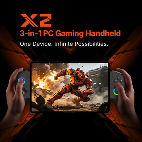 ONEXPLAYER X2 – 10.95" 3-in-1 Al Gaming Handheld (X2 Intel Arc G3 E - 48GB+1TB)