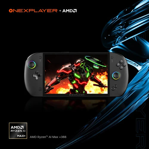 ONEXPLAYER APEX : World's Most Powerful 8" Gaming Handheld Apex Liquid Cooling Black (Ryzen AI Max+ 388 48G+1TB)