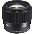 Sigma 56mm F/1.4 DC DN Contemporary Lens for Sony E
