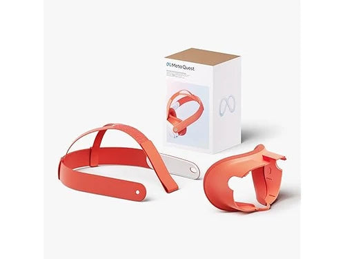 Meta Quest 3 facial interface and head strap Blood-Orange