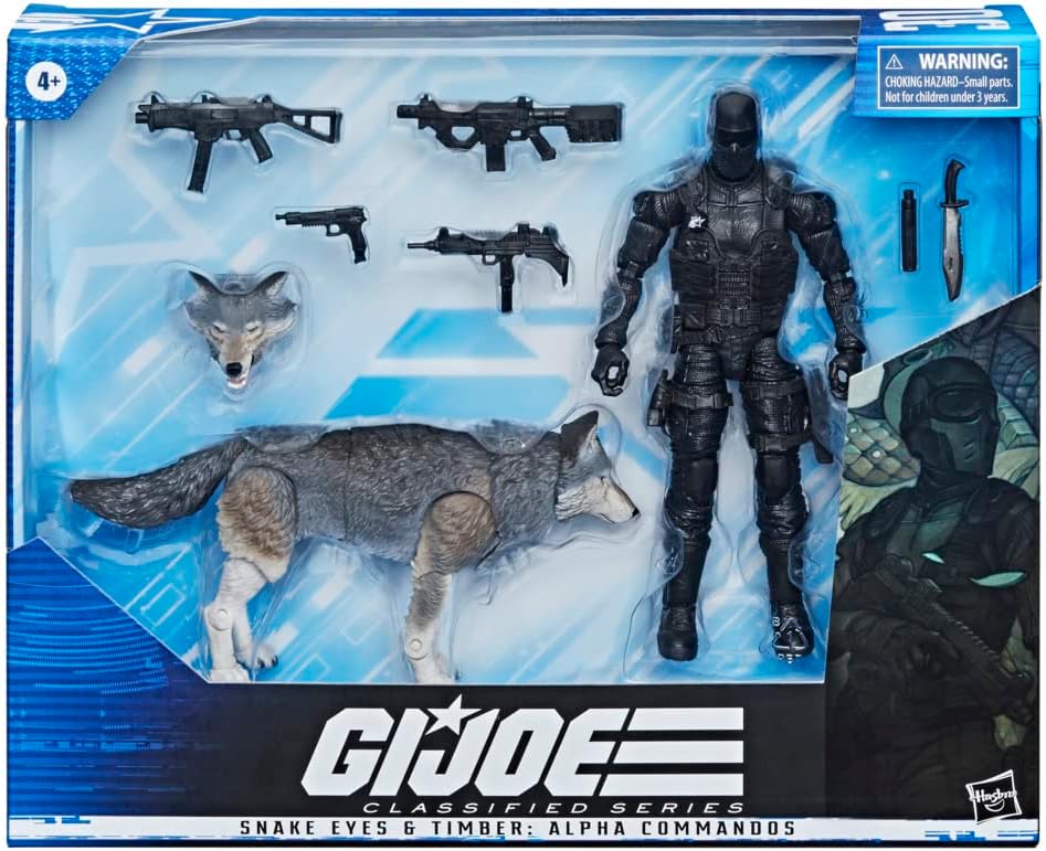 G.I. Joe Classified Series Snake Eyes & Timber: Alpha Commandos  Figures Ready Stock