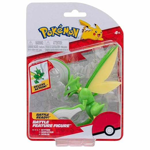 Pokémon Scyther Battle Figure with Chop Attack Arms Ready Stock