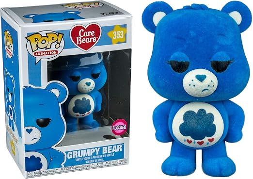 Funko Pop Animation Care Bears 353 Flocked Grumpy Bear Ready Stock