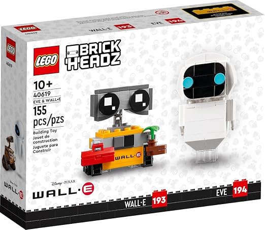 Lego Brickheadz Wall-E and Eve 40619 Ready Stock