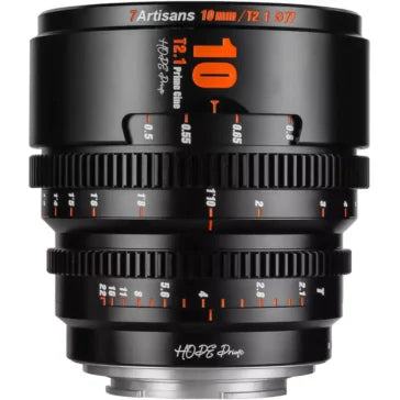 7Artisans 10mm T2.1 Hope S35 Cine Lens (Canon RF, Black)