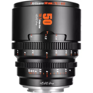 7Artisans 50mm T2.1 Hope S35 Cine Lens (Sony E,Black)
