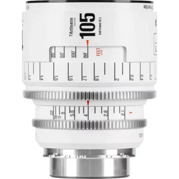 7Artisans INFINTE 105mm T2.1 Cine Lens (ARRI PL, White)