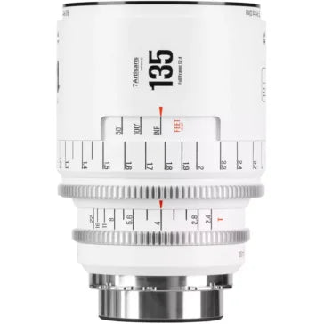 7Artisans INFINTE 135mm T2.4 Cine Lens (Canon EF, White)