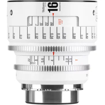 7Artisans INFINTE 16mm T2.5 Cine Lens (ARRI PL, White)