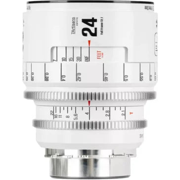 7Artisans INFINTE 24mm T2.1 Cine Lens (ARRI PL, White)