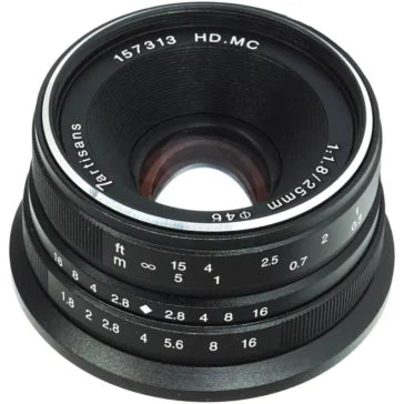 7artisans Photoelectric 25mm f/1.8 Lens (Micro Four Thirds, Black)
