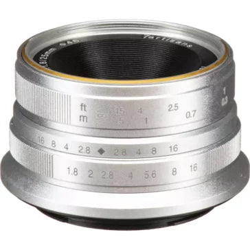7artisans Photoelectric 25mm f/1.8 Lens (Sony E, Silver)