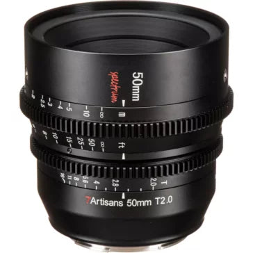 7artisans Photoelectric 50mm T2.0 Spectrum Prime Cine Lens (E Mount), C501B