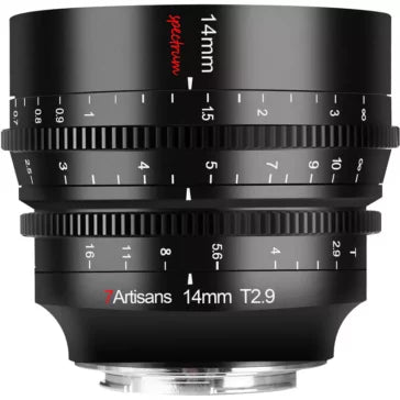 7artisans Photoelectric Spectrum 14mm T2.9 Prime Cine Lens (Canon RF)