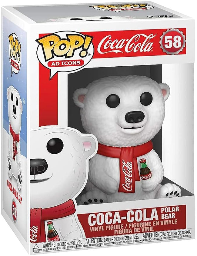 Funko POP AD Icons Coca-Cola 58 Polar Bear Ready Stock