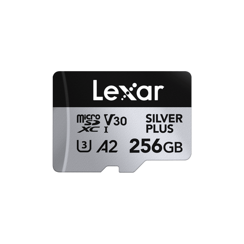 ⁠DJI Lexar Professional SILVER PLUS 256GB U3 A2 V30 microSDXC