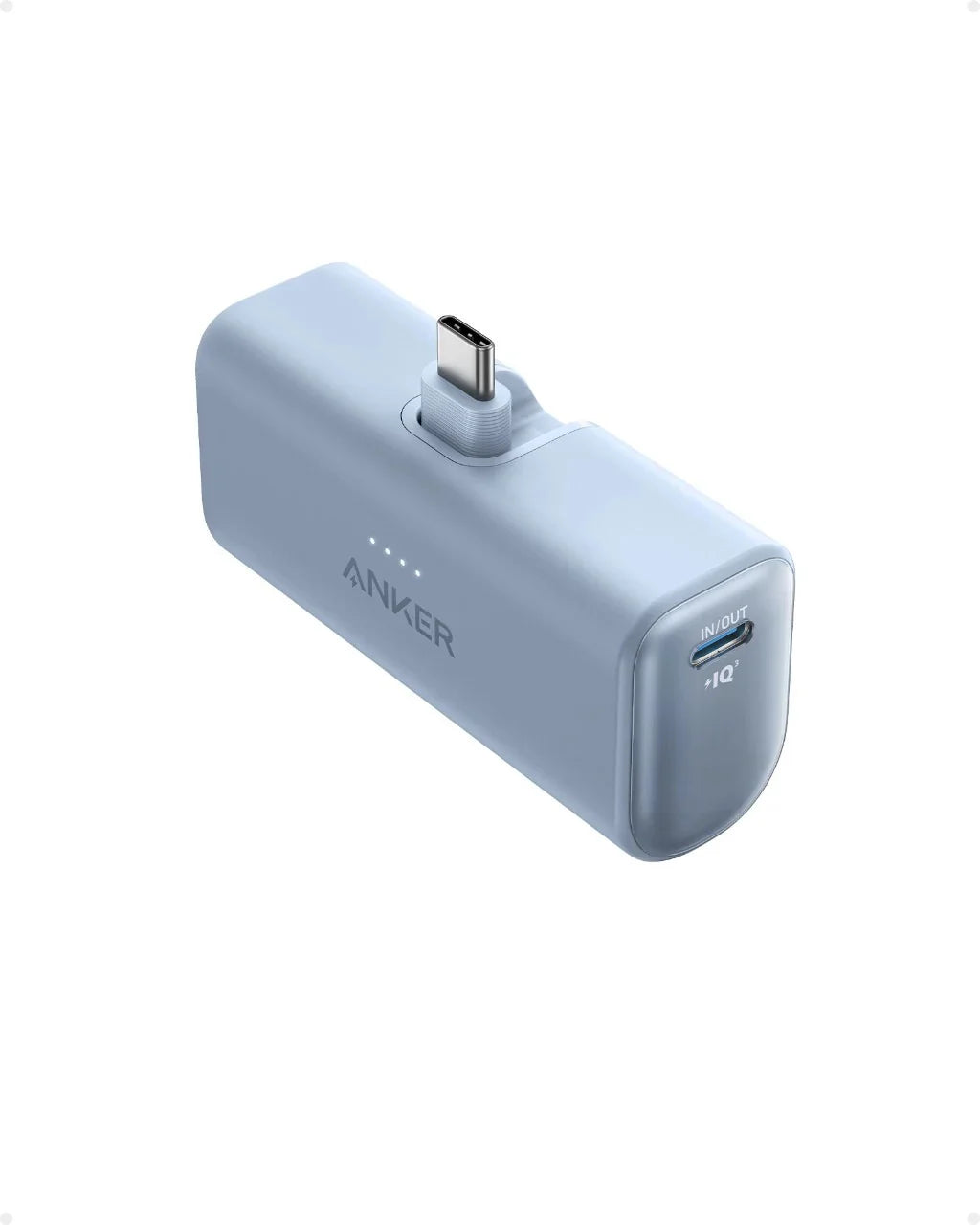 Anker Nano Powerbank 22.5w Built-In USB-C Connector Blue Ready Stock