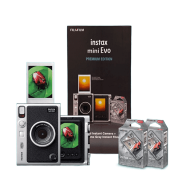 Fujifilm Instax Mini Evo Premium Edition Stone Gray