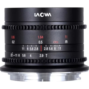 Laowa 9mm T2.9 Zero-D Cine Lens (RF Mount, Feet/Meters, Black)