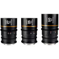 Laowa Nanomorph S35 Prime 3-Lens Bundle 27mm, 35mm, 50mm (Amber, Sony FE)