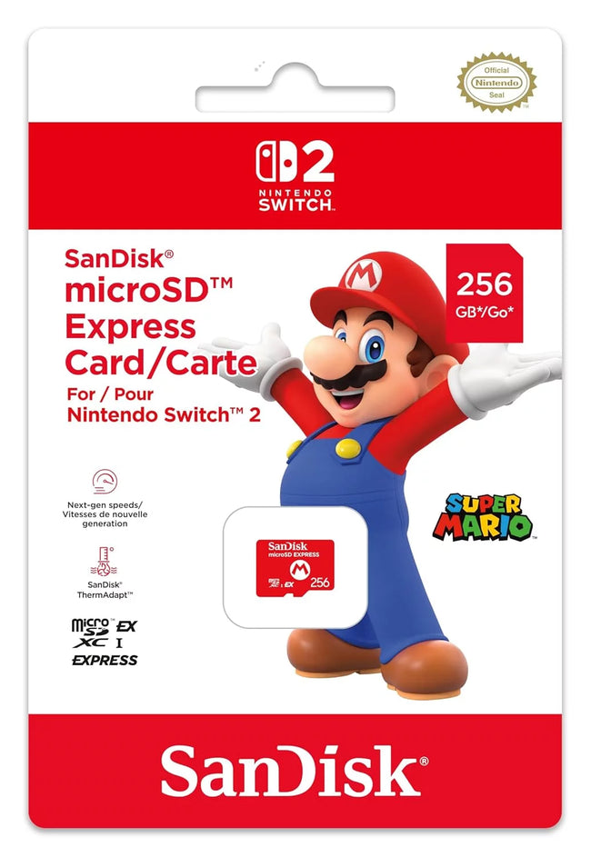 SanDisk Nintendo Switch 2 Micro SD Memory Card