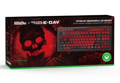 8bitdo Retro 87 Mechanical Keyboard Gears Of War E Day