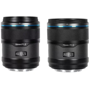 Sirui Sniper 2 Lens Kit with 16mm f/1.2 and 75mm f/1.2 Lens (Sony E, Black)