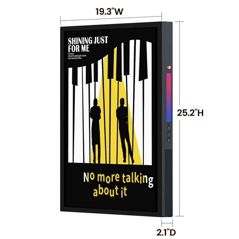 MorningBlues T2 Stereo Frame Lyrics Display Portrait Lyrics Speaker