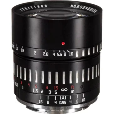 TTArtisan 50mm f/0.95 Lens for Sony E / APS-C / Black + Silver