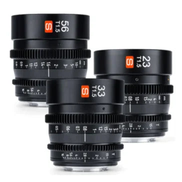 Viltrox 23mm 33mm 56mm T1.5 Cine Lens Kit for Sony E