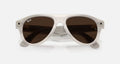 Ray-ban Meta (Gen 3) Aviator Limited Edition Polished Milky Warm Beige Clear/Brown Standard