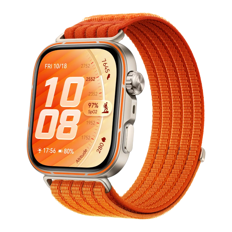 Huawei Watch Fit 5 Pro Gradient Orange Nylon Strap