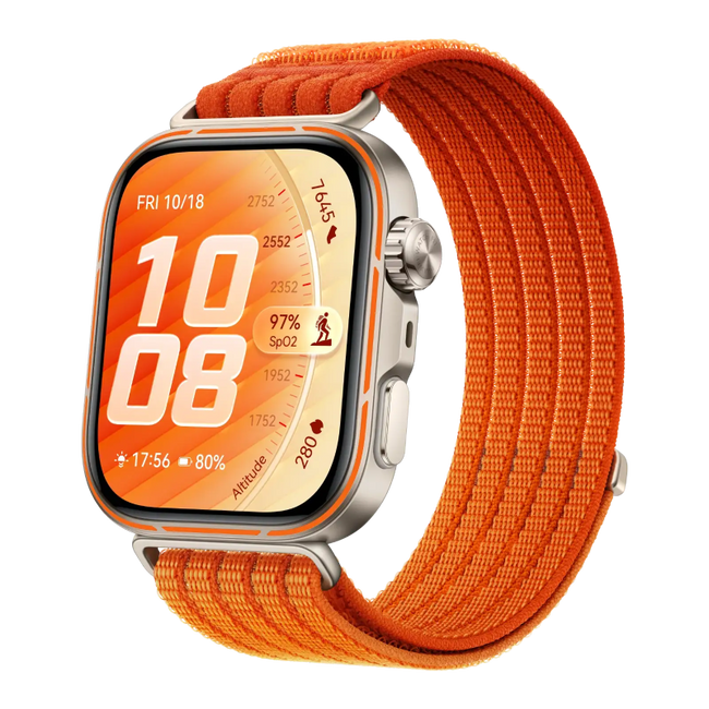 Huawei Watch Fit 5 Pro Gradient Orange Nylon Strap