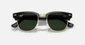 Ray-ban Meta Audio Clubmaster Shiny Black Clear/Green Graphite Standard