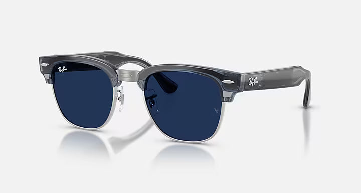 Ray-ban Meta Audio Clubmaster Shiny Transparent Sky Blue Clear/Sapphire Standard