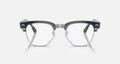 Ray-ban Meta Audio Clubmaster Shiny Transparent Sky Blue Clear/Sapphire Standard
