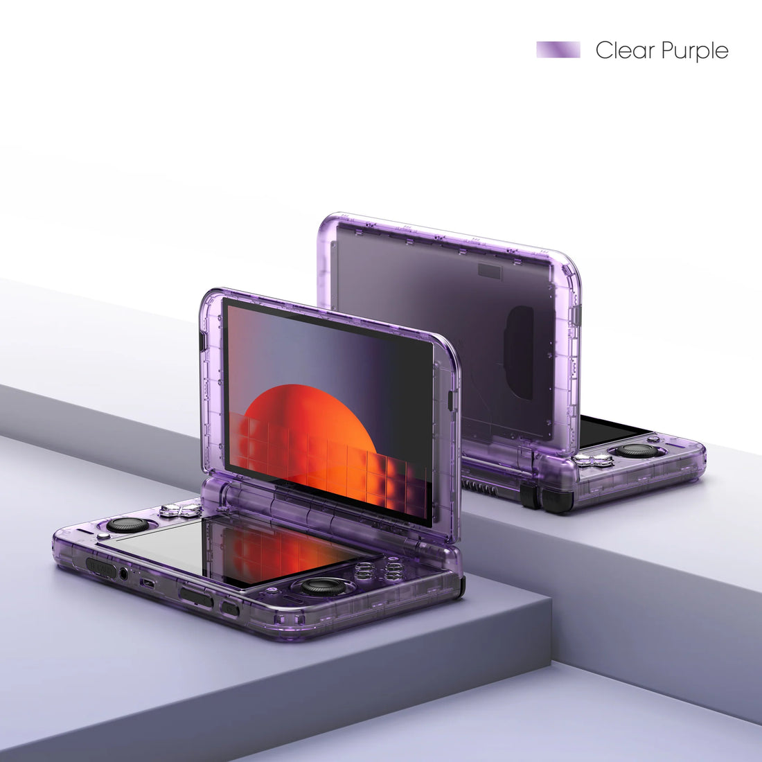 Retroid Pocket Duo Lite Handheld Clear Purple (6+128gb)