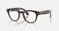 Ray-ban Meta (Gen 2) Scriber Optics Polished Transparent Dark Olive Lenses Demo Lens Standard