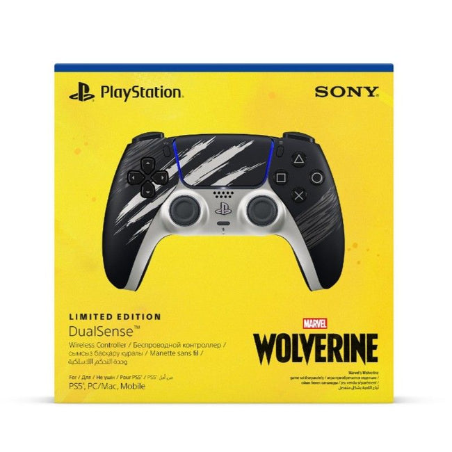 Sony PlayStation 5 DualSense Wolverine Adamantium Black Limited Edition Wireless Controller