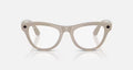 Ray Ban Meta (Gen 1) Skyler Shiny Chalky Gray Clear/Sapphire