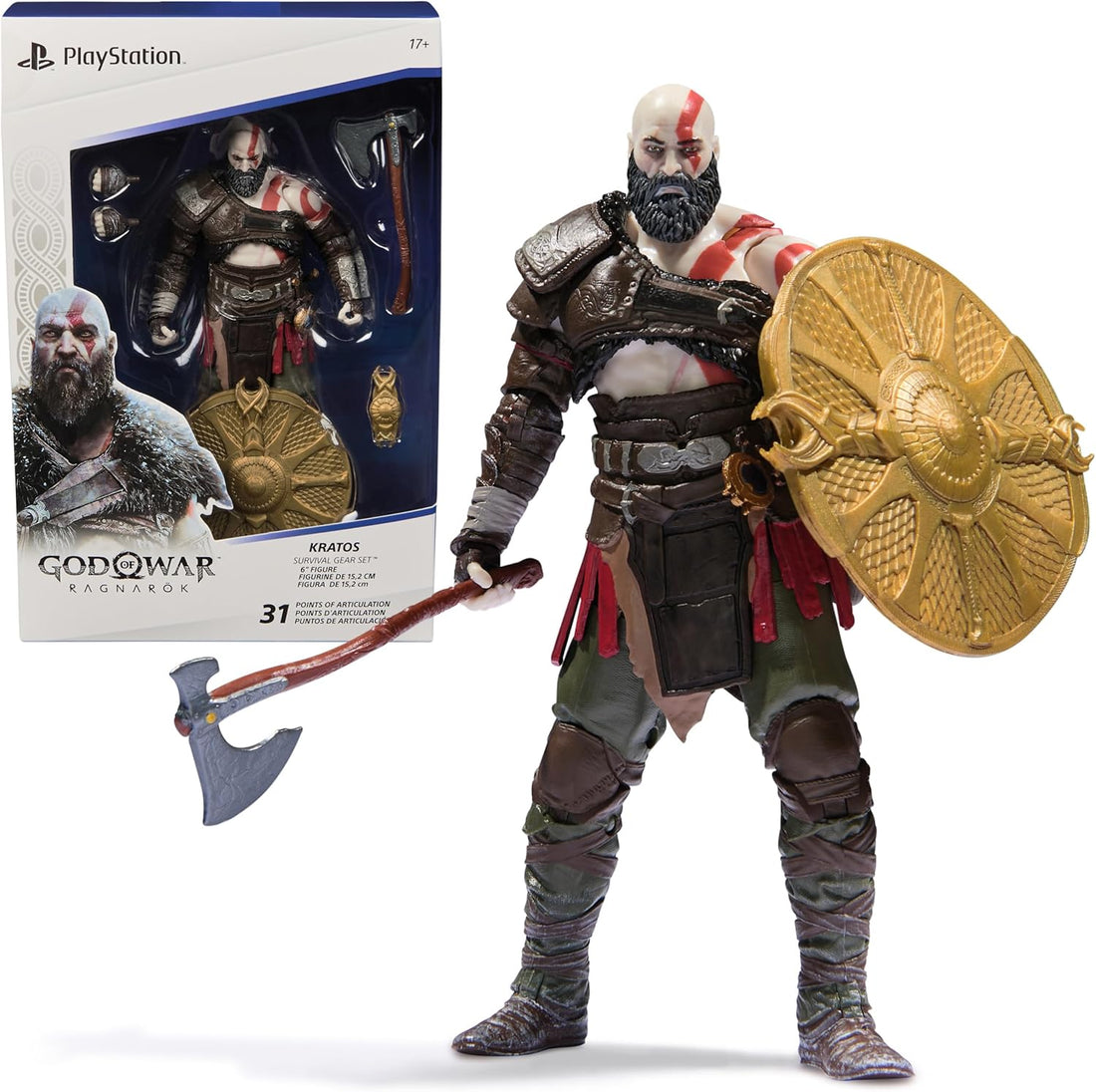 PlayStation God of War Ragnarok 6 Kratos Action Figure