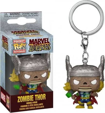 Funko Pop  Keychain  Marvel Zombies Thor Ready Stock