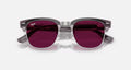 Ray-Ban Meta Audio Clubmaster Shiny Transparent Orchid Clear/Ruby Standard