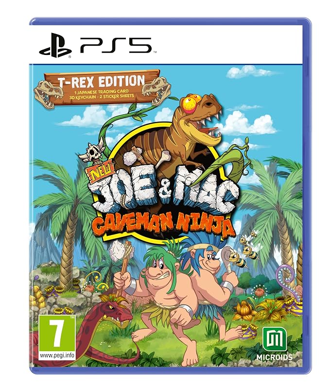 New Joe & Mac: Caveman Ninja T-Rex Edition (PS5)