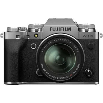 Fujifilm X-T4 Mirrorless Camera with 18-55mm Lens (Silver)